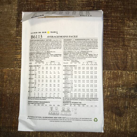 Butterick Sewing Pattern B6113 Mommy Princess Costume Dress Pirate 8-22 UNCUT - Picture 2 of 3